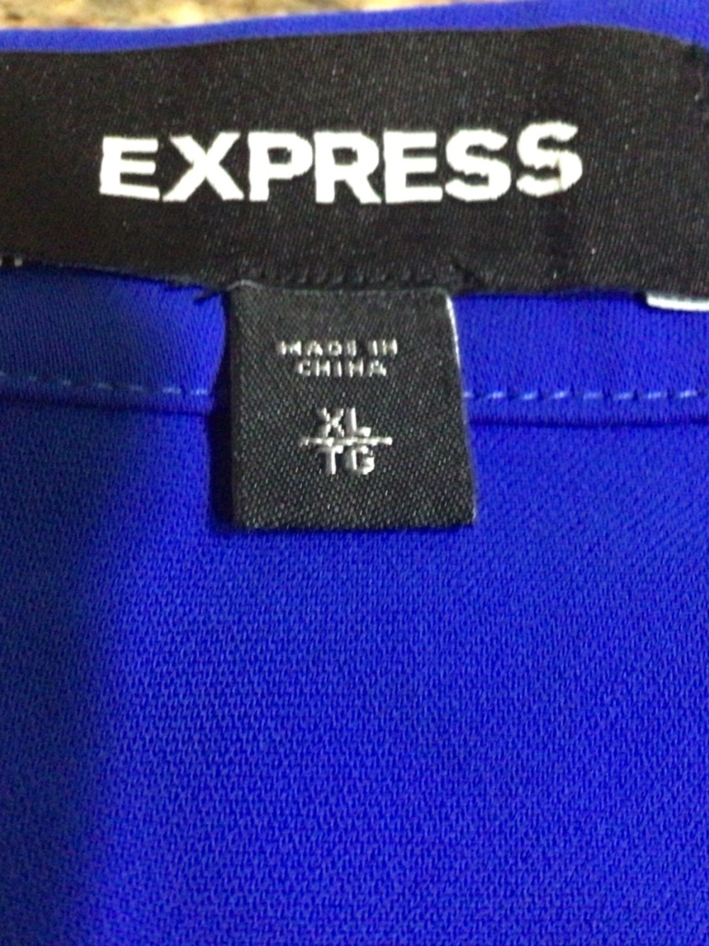 Express Royal blue wraparound skirt size XL/TG. Excellent shape. - Picture 5 of 9